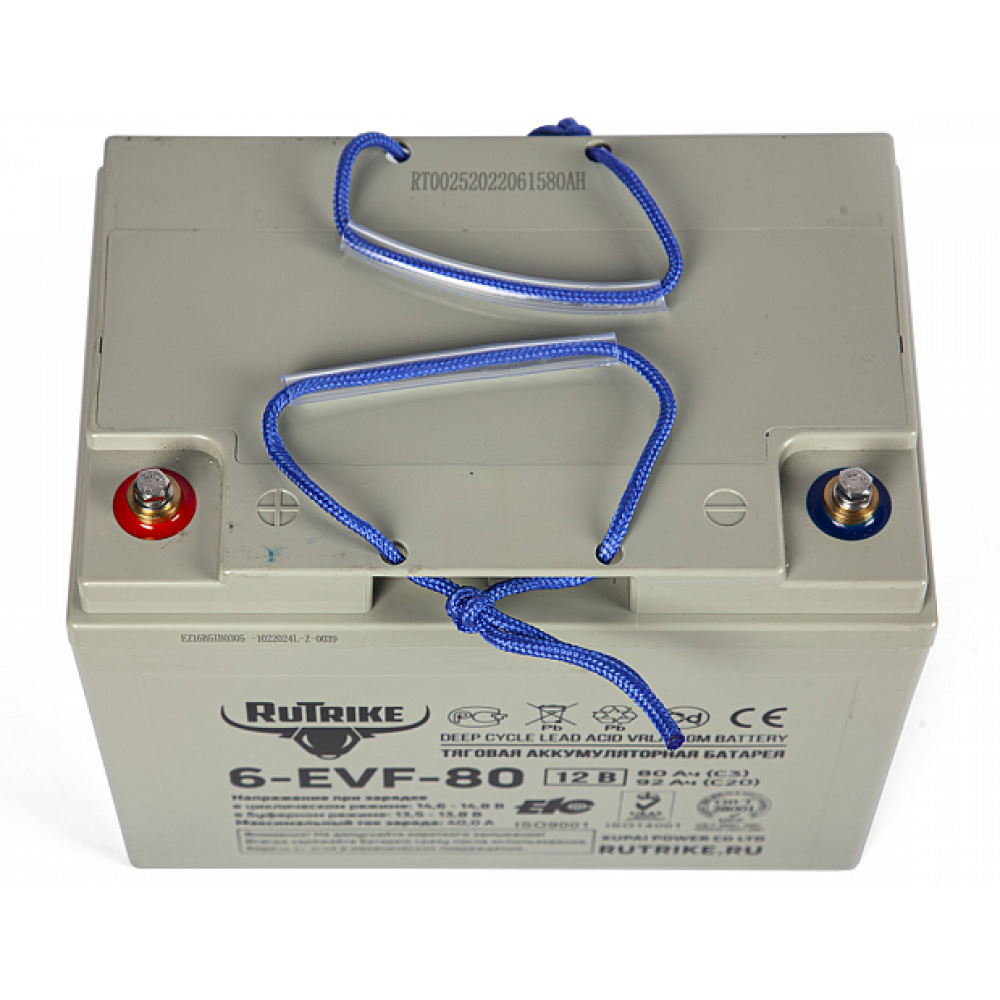 Тяговый аккумулятор RuTrike 6-EVF-80 (12V80A/H C3) 5