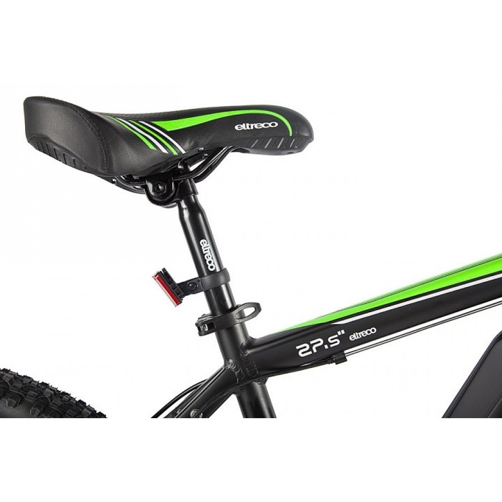 Электровелосипед велогибрид Eltreco XT 600 D (черно-зеленый) 9